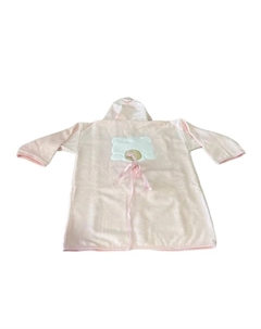 Халат Coccole Embroidered Bear Terry, розовый Almatex