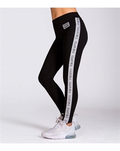 Черные леггинсы с блестящей лентой для девочек «Ананас», черный Pineapple