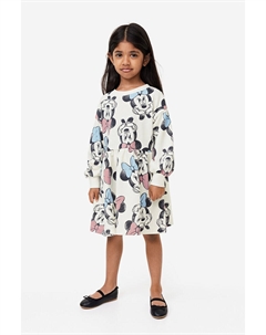 Платье-толстовка с принтом, белый H&m