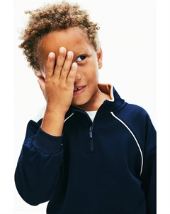 Тренировочная рубашка на молнии, синий H&m