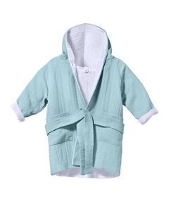 Детский халат из муслина для малышей., зеленый Mababu