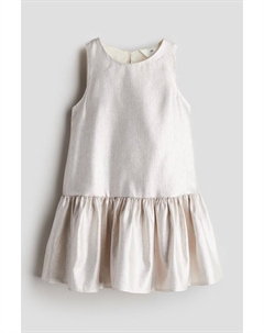 Мерцающее платье трапециевидного силуэта, белый H&m