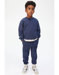 Джоггеры со складками на ногах, синий H&m