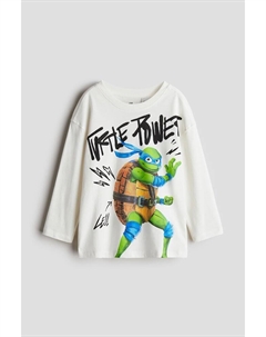 Рубашка с длинным рукавом, белый H&m