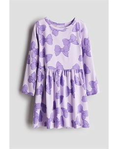 Платье из хлопка с принтом, фиолетовый H&m