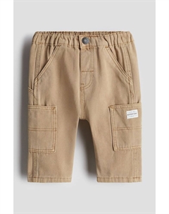 Джинсы с накладными карманами, бежевый H&m