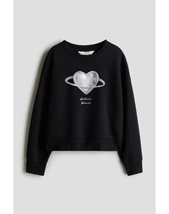 Толстовка с мотивом, черный H&m
