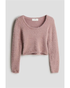 Пушистый свитер, розовый H&m