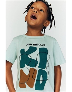 Футболка из хлопкового трикотажа, зеленый H&m