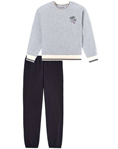 Пижамное ночное белье, серый Schiesser