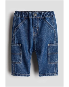 Джинсы с накладными карманами, синий H&m
