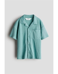 Повседневная рубашка из пике, бирюзовые H&m