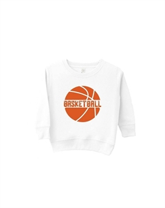 Толстовка с рисунком Basketball With Ball для малышей, белый The juniper shop