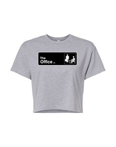 Укороченная футболка The Office Door Sign для подростков, серый Licensed character