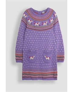 Платье с узором «фэр айл», сиреневый Jojo maman bébé