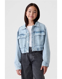 Укороченная джинсовая куртка (4 13 лет), синий Gap