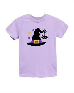 Молодежная футболка с короткими рукавами и рисунком Witch And Spider, цвет Dark Lavender The juniper shop