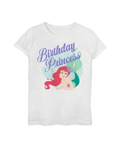 Футболка с рисунком принцессы «Русалочка» Disney для девочек 7–16 лет, день рождения Ариэль, цвет Purple Berry Licensed character