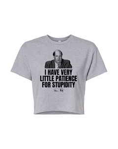 Укороченная футболка The Office для юниоров, серый Licensed character