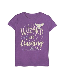 Футболка с рисунком Гарри Поттера для девочек 7–16 лет «Волшебник на тренировке», цвет Purple Berry Harry potter