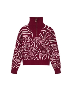 Свитер Sweater, темно-красный We fashion