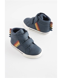 Туфли на теплой подкладке с застежкой-липучкой, синий Next