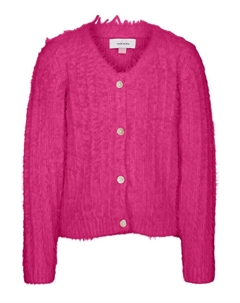 Кардиган Girl Knit Cardigan LAPOILU, цвет Raspberry Vero moda