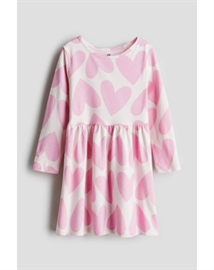 Платье из хлопка с принтом, розовый H&m