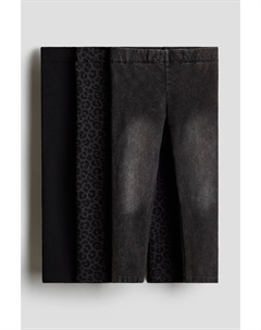 Комплект леггинсов, 3 предмета, черный H&m