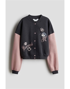 Бейсбольная куртка с принтом, серый H&m