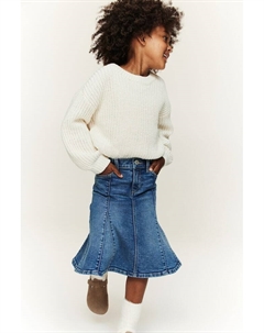 Расклешенная джинсовая юбка, синий H&m