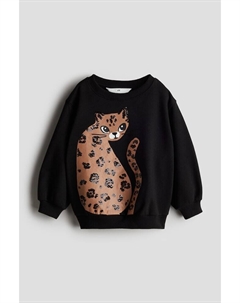 Толстовка с мотивом, черный H&m