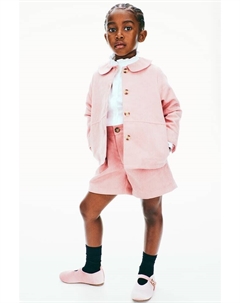 Плиссированные шорты, розовый H&m