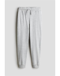 Джоггеры из хлопкового трикотажа, серый H&m