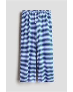 Широкие брюки из джерси, синий H&m