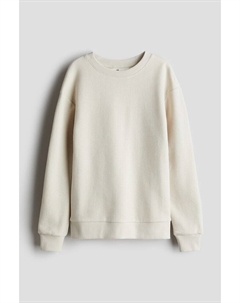 Хлопковая толстовка с вафельной структурой, бежевый H&m