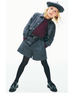 Плиссированные шорты, серый H&m