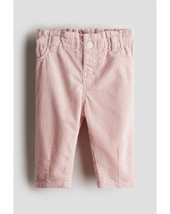 Брюки из хлопкового вельвета, розовый H&m