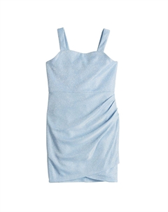 Платье с рюшами «Маки и розы» для девочек 7–16 лет, синий Poppies & roses