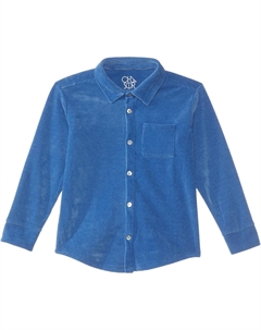 Рубашка Kids Button Down Collar Shirt, цвет Peacock Chaser
