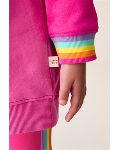 Платье свитшот с капюшоном и звездой, розовый Little bird by jools oliver