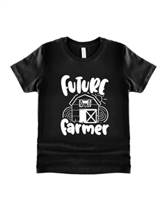 Молодёжная футболка с короткими рукавами и рисунком Future Farmer, черный The juniper shop