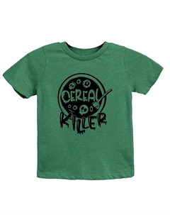 Молодежная футболка с короткими рукавами и рисунком Cereal Killer, цвет Grass Green The juniper shop