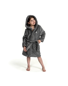Персонализированный детский суперплюшевый халат Linum для домашнего текстиля с капюшоном и двойной щеткой, F Linum home textiles