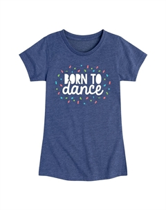 Футболка с рисунком для девочек 7–16 лет, рожденная для танцев, синий Licensed character