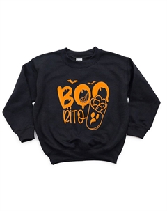 Молодежный свитшот с рисунком Boorito с рельефным принтом, черный The juniper shop