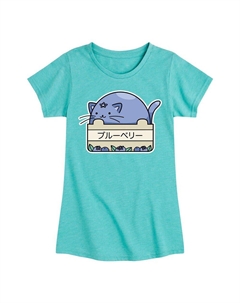 Футболка с черничным котом для девочек 7–16 лет, синий Licensed character