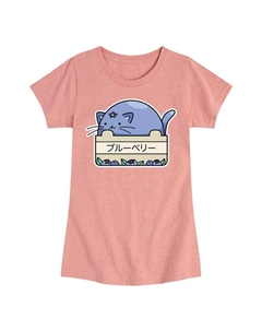 Футболка с черничным котом для девочек 7–16 лет, розовый Licensed character