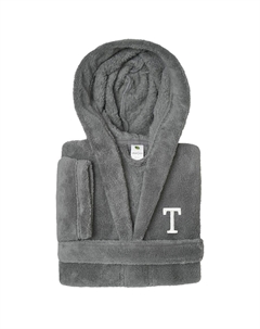 Персонализированный детский суперплюшевый халат Linum для домашнего текстиля с капюшоном и двойной щеткой, T Linum home textiles