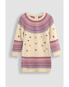 Платье с узором «фэр айл», бежевый Jojo maman bébé